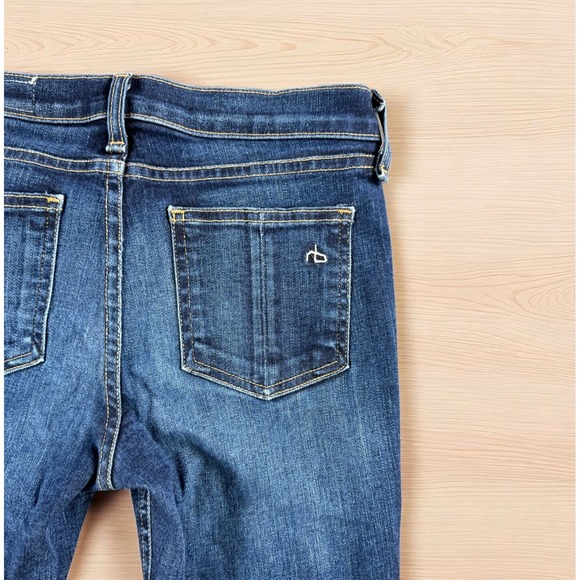 rag & bone Denim - Rag & Bone "Kensington"  Jeans Women 26 Skinny Whiskered Stretch 28x29 Low‎ Rise